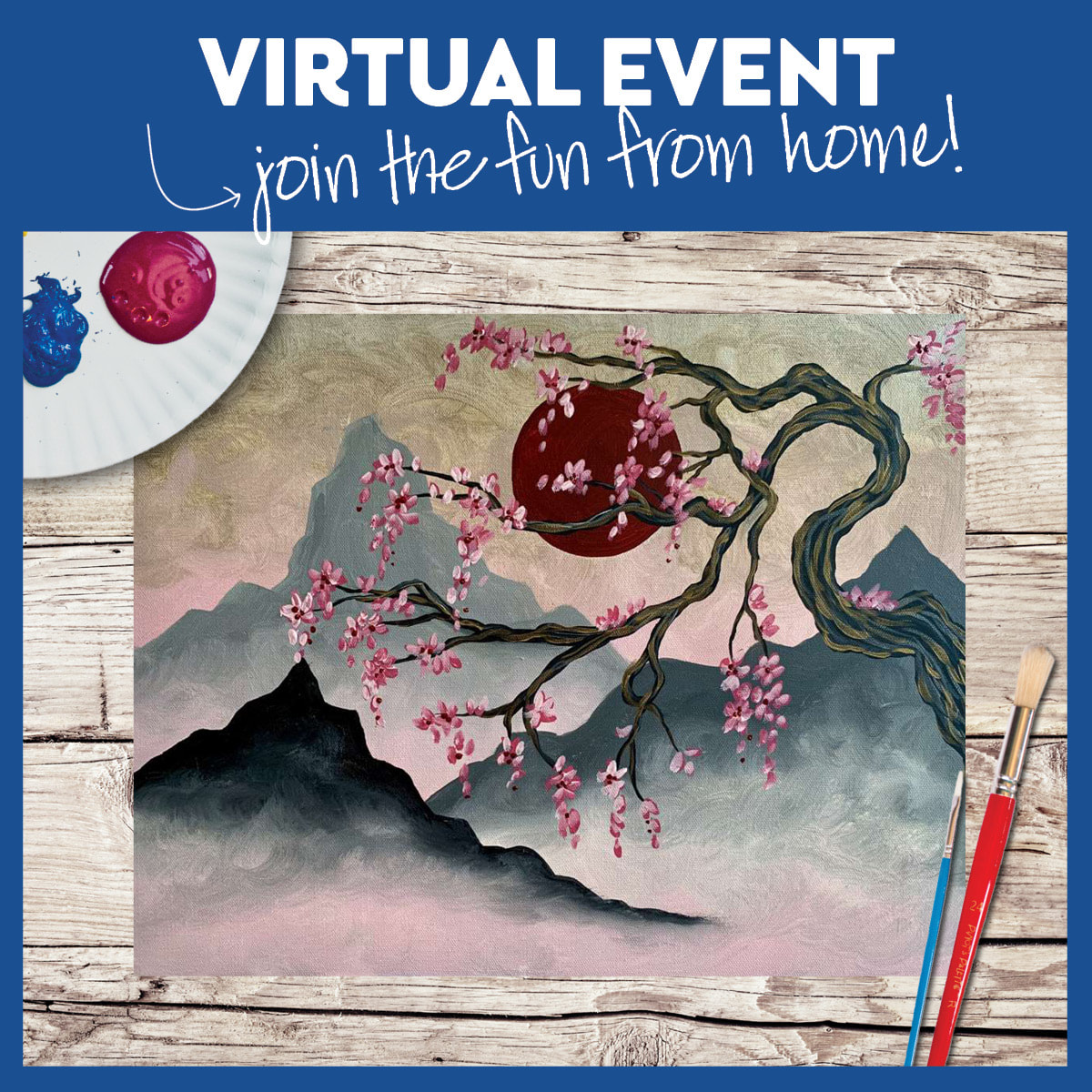 LIVE INTERACTIVE VIRTUAL CLASS - PAINTING KIT INCLUDED